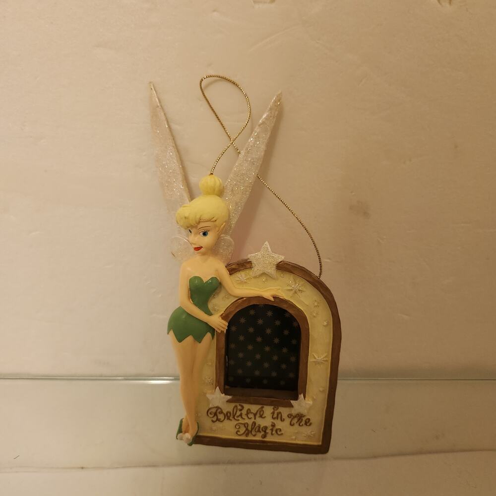 Tinkerbell Disney "Believe in the Magic" Christmas Ornament Frame
